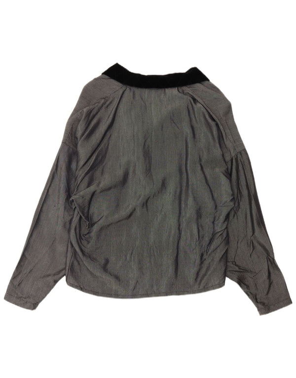 Blusa oversized feminina Ferretti Top IT 42 acetato cinza médio