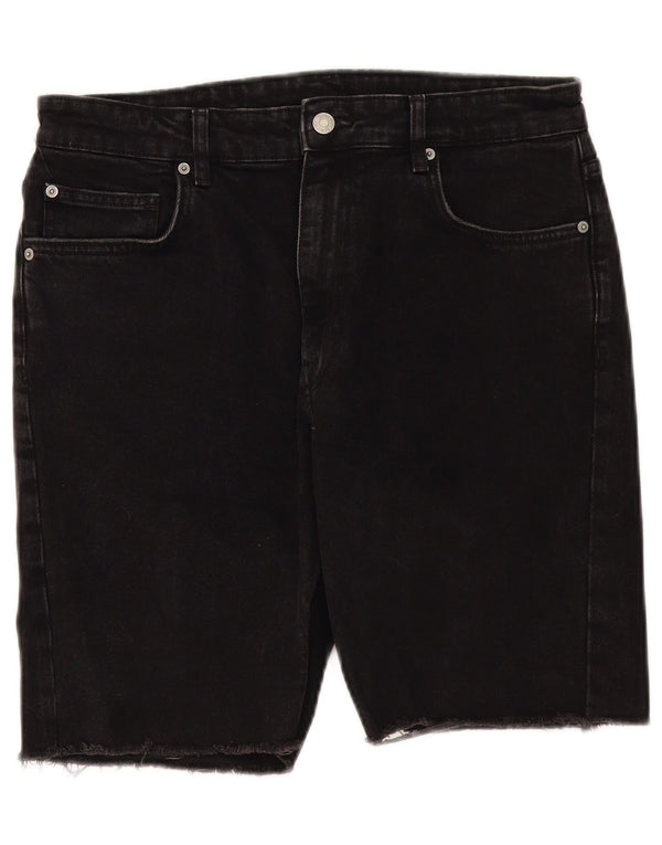 Shorts jeans masculino Zara EU 42 grande W32 preto