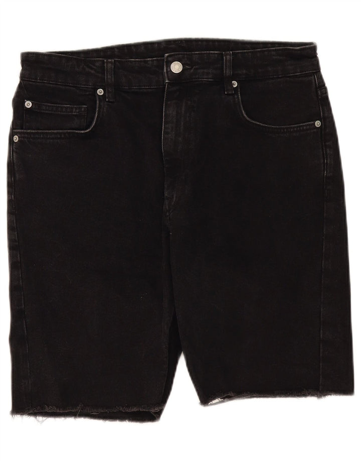 Shorts jeans masculino Zara EU 42 grande W32 preto