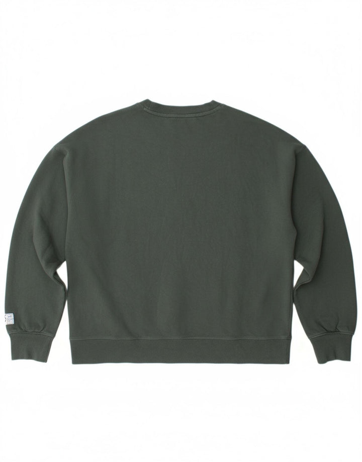 Suéter gráfico feminino DKNY UK 14 algodão verde médio