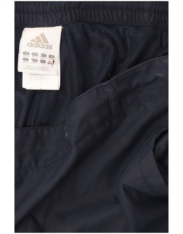 Calças de treino masculinas ADIDAS 3XL poliéster azul marinho