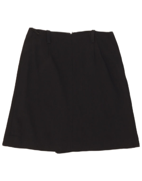 Saia feminina Luisa Spagnoli em linha A IT 40 pequena W28 viscose preta