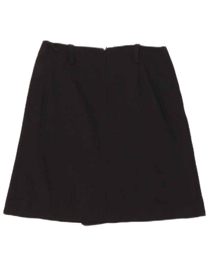 Saia feminina Luisa Spagnoli em linha A IT 40 pequena W28 viscose preta