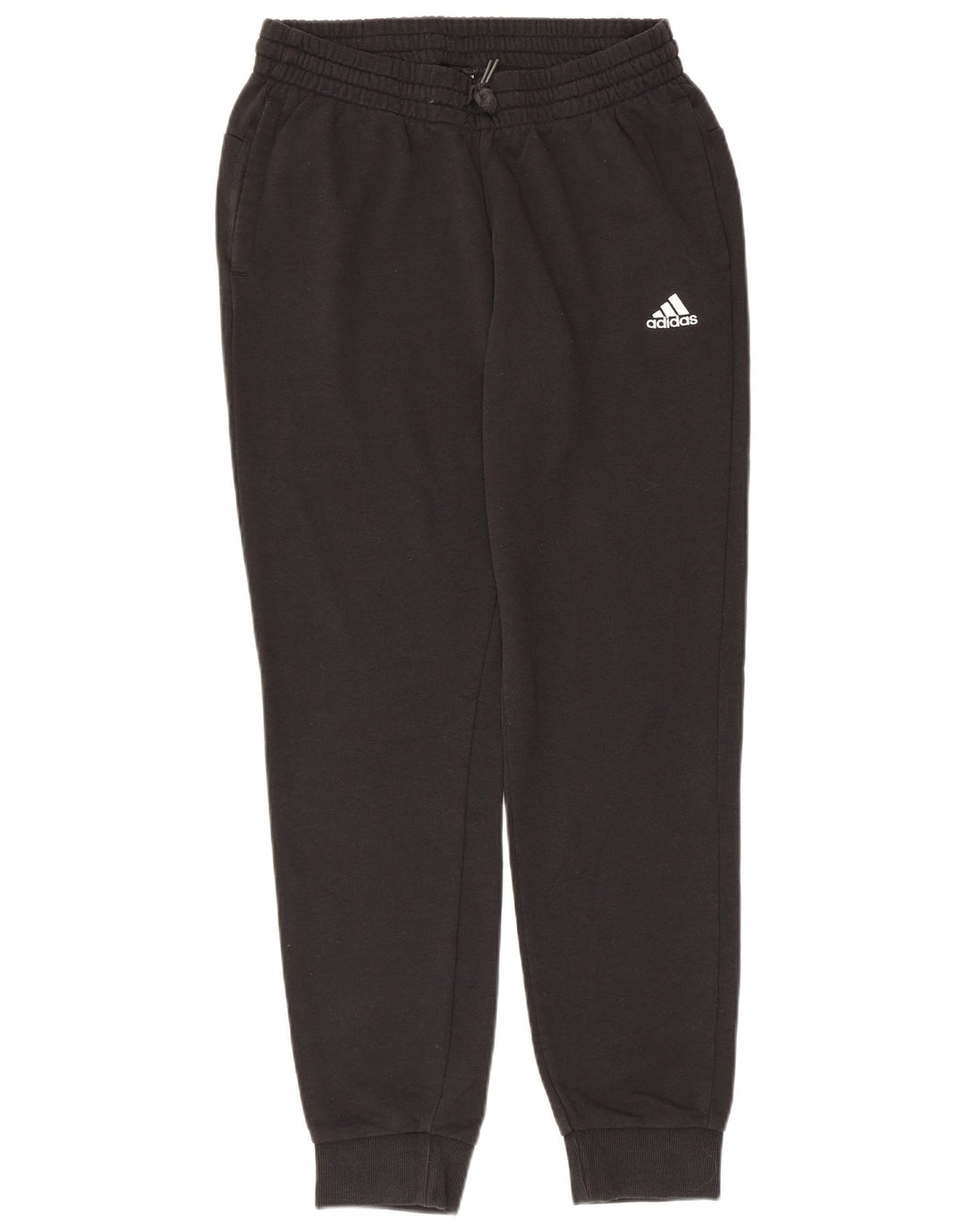 ADIDAS Womens Graphic Tracksuit Calças Joggers UK 12/14 Médio Preto