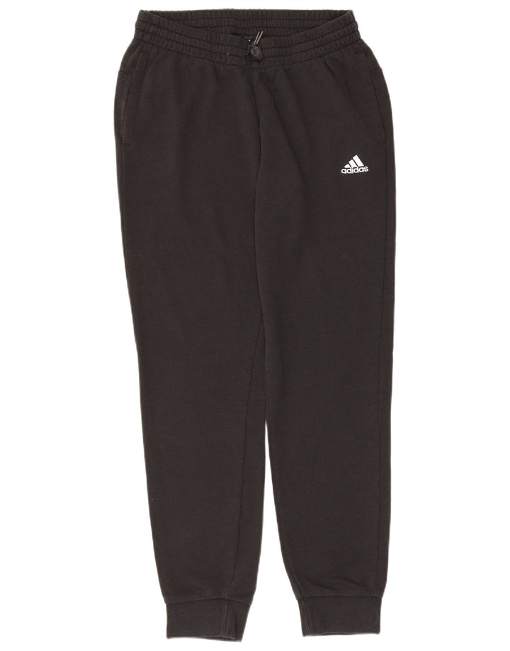 ADIDAS Womens Graphic Tracksuit Calças Joggers UK 12/14 Médio Preto