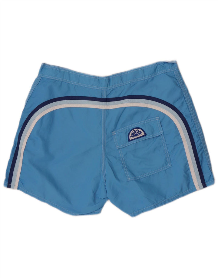 Shorts de natação masculino Sundek médio azul colorblock nylon