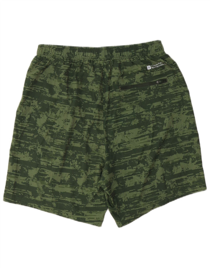Poliéster verde médio da camuflagem do short do esporte dos homens do armazém da montanha