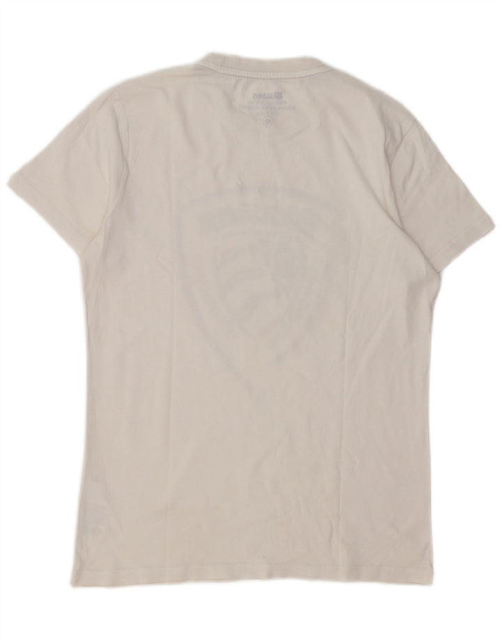 Camiseta gráfica BLAUER Boys 13-14 anos algodão branco