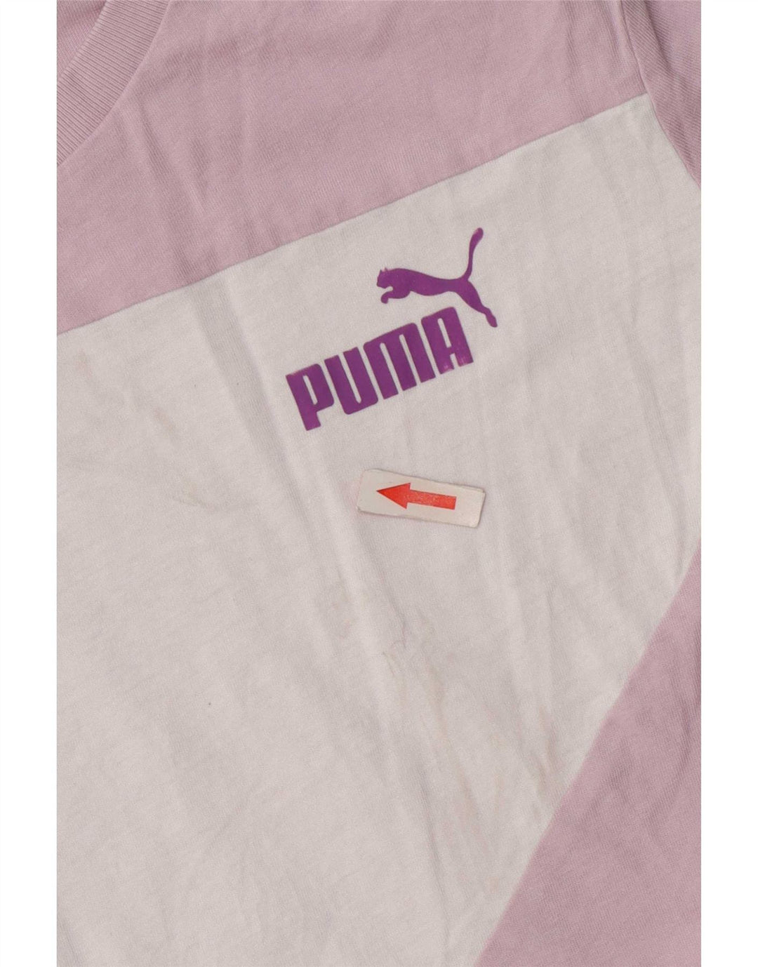 Camiseta feminina Puma UK 12 médio rosa colorblock