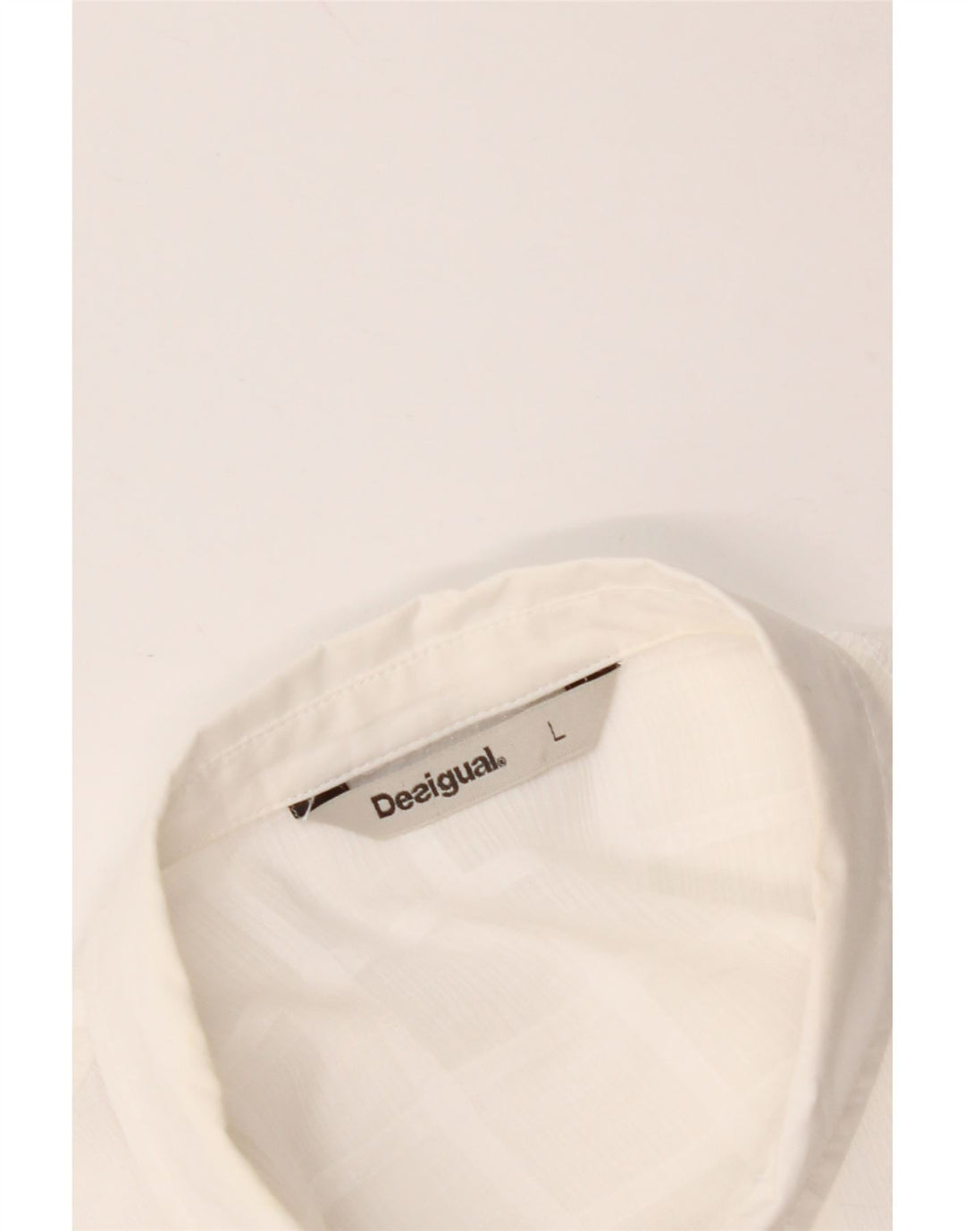 Blusa feminina com palangre DESIGUAL Reino Unido 16 grande branca