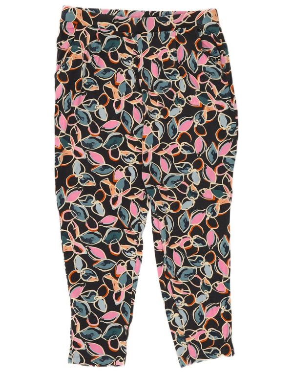 Leggings femininos MARKS & SPENCER UK 14 grandes W32 L27 multicolorido floral