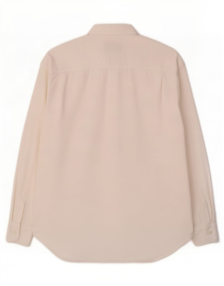 Camisa oversized feminina Trussardi UK 10 pequena off white
