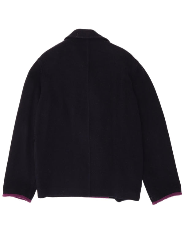 Casaco feminino Ferre Pea UK 14 grande azul marinho