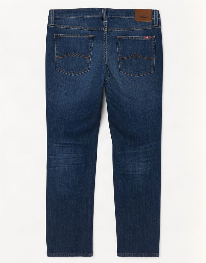 Mustang Mens Tramper Straight Jeans W38 L32 Azul Marinho Algodão
