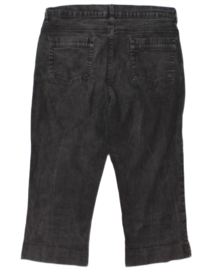 Calça jeans feminina Marks & Spencer UK 12 médio W30 L19 algodão cinza