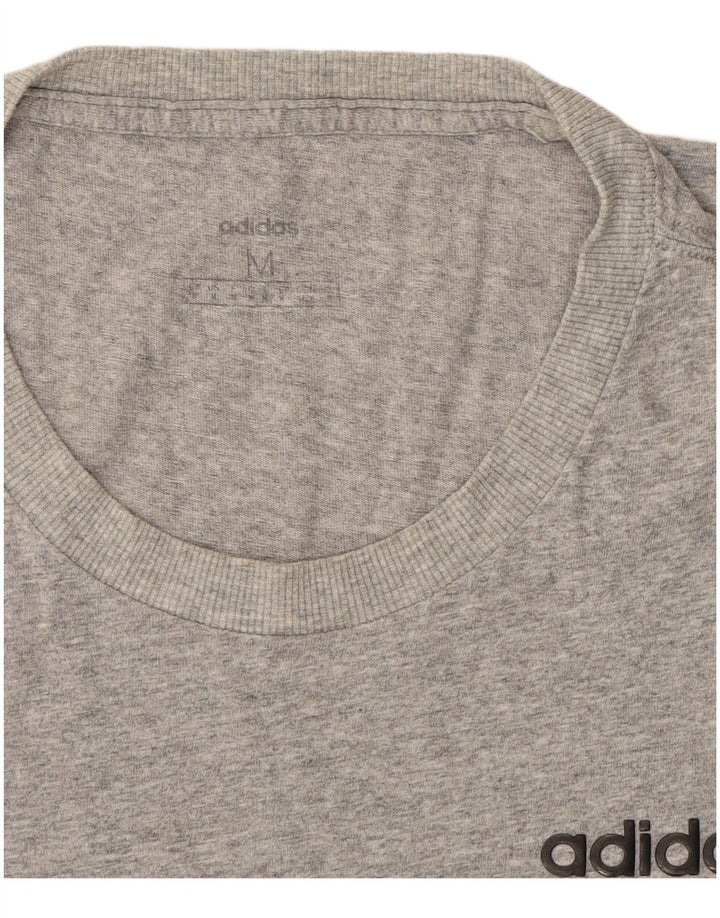 Camiseta masculina ADIDAS cinza médio