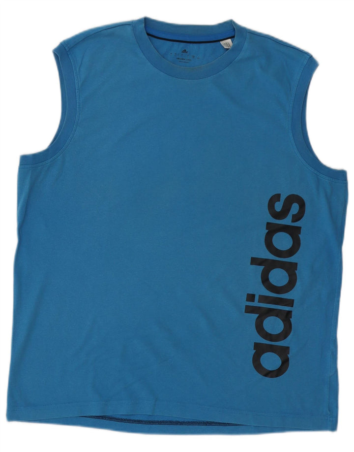 Adidas Mens Climalite Graphic Vest Top Grande Azul