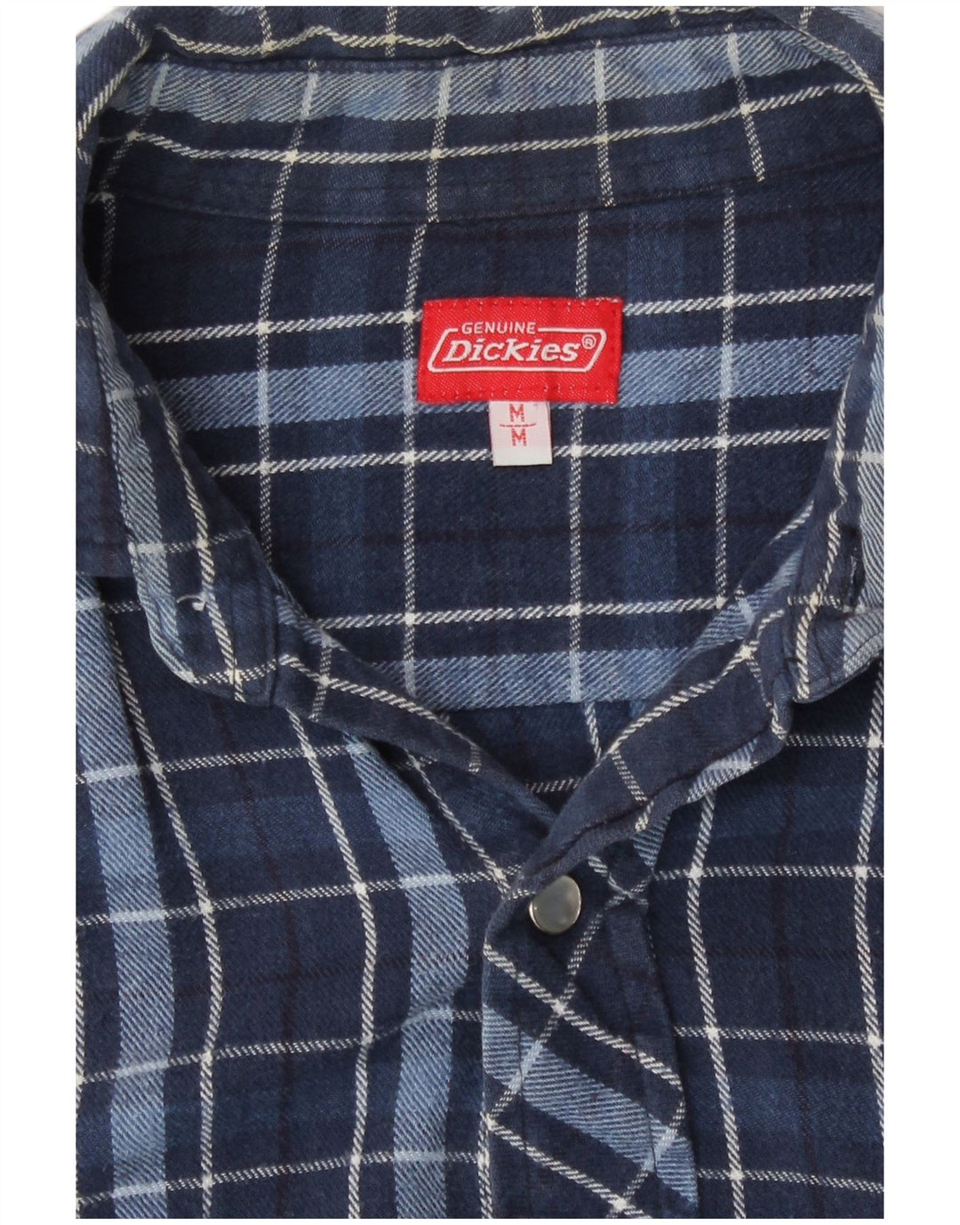 Camisa masculina de flanela Dickies média xadrez azul marinho