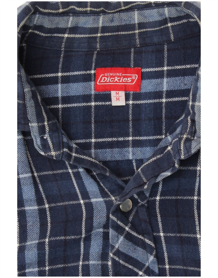 Camisa masculina de flanela Dickies média xadrez azul marinho