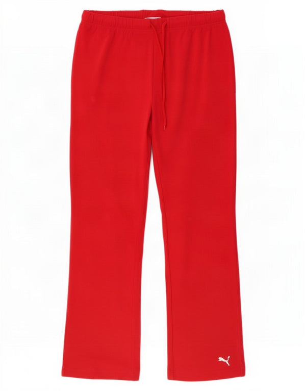 Calça de treino feminina Puma UK 8 pequeno algodão vermelho
