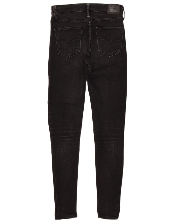 Calça jeans feminina Levi's 720 High Rise Super Skinny W28 L30 algodão preto