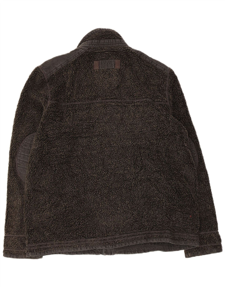 Jaqueta de lã masculina Fat Face UK 42 XL poliéster preto