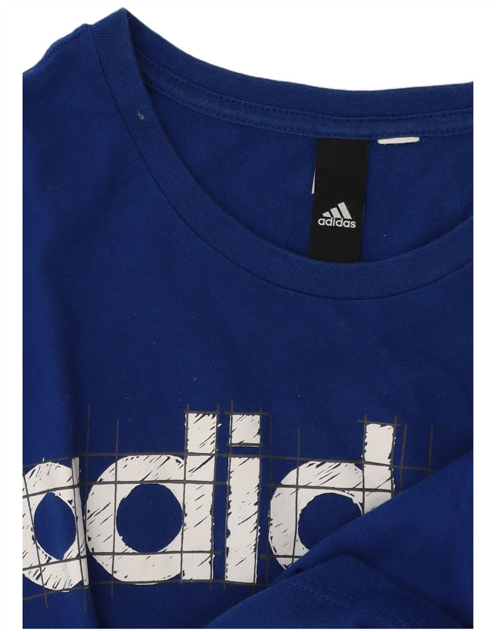 Camiseta Adidas Masculina Graphic Top Azul Médio