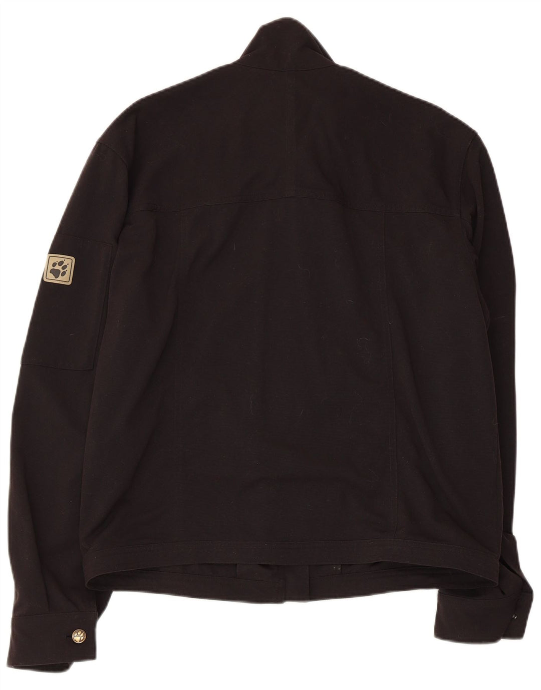 Jaqueta de chuva masculina JACK WOLFSKIN UK 36/38 poliamida preta média