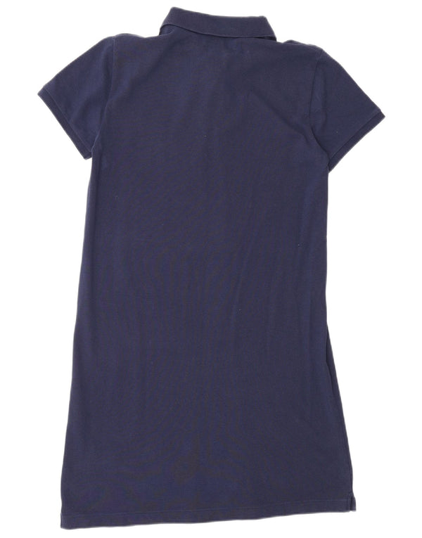 Vestido polo feminino POLO RALPH LAUREN Reino Unido 10 pequeno algodão azul marinho