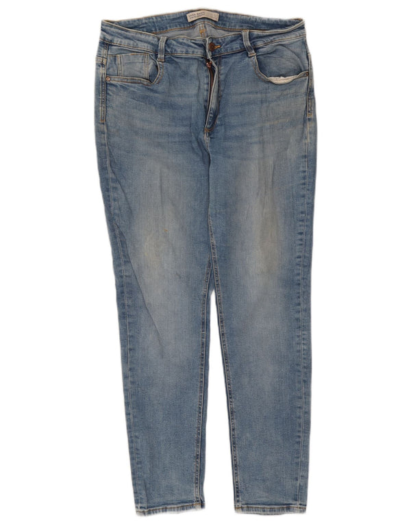 Zara Jeans Slim Feminino EU 44 XL W34 L27 Azul