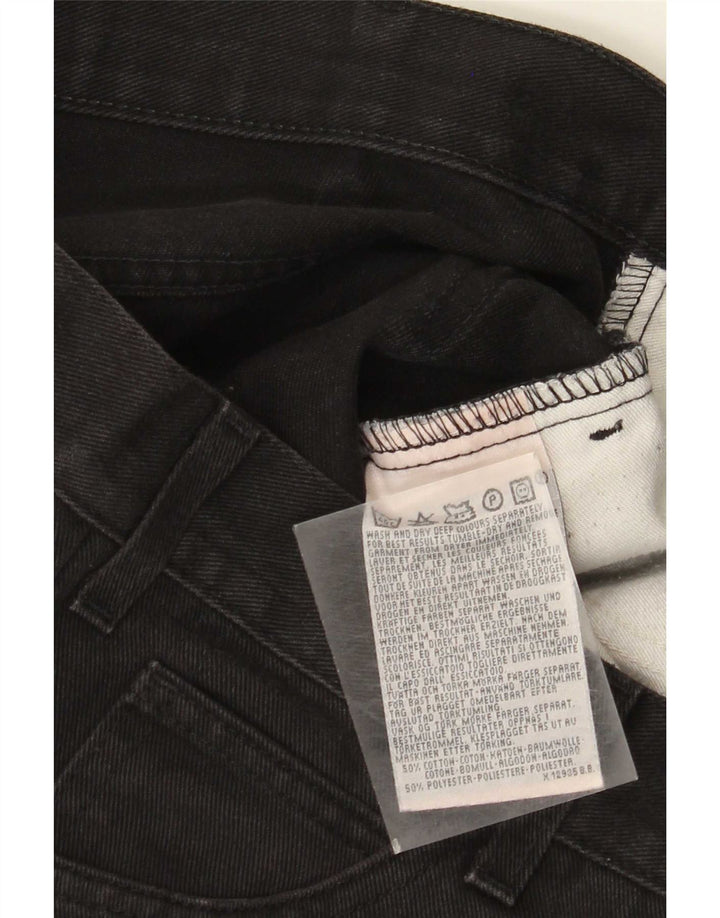Jeans retos femininos Levi's W32 L28 algodão preto