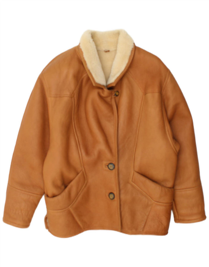 Jaqueta feminina Suprema Shearling IT 44 Shearling bege médio