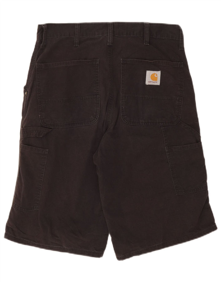 Carhartt Mens Cargo Shorts W30 Cinza Médio