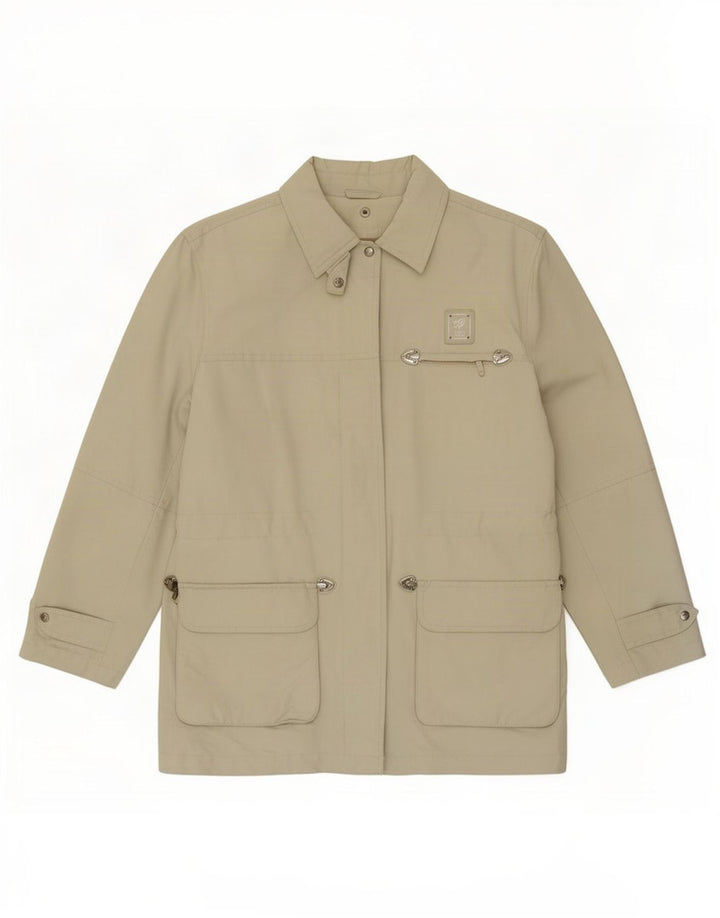 Jaqueta utilitária feminina Piero Guidi UK 12 nylon bege médio