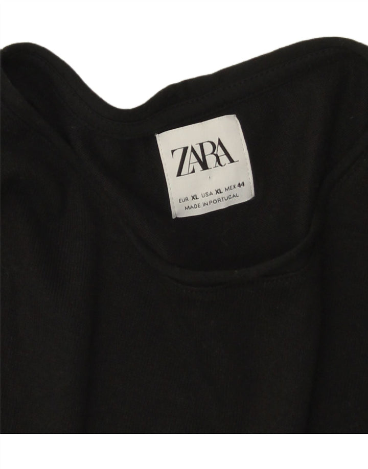 Zara Mens Top Manga Longa XL Preto