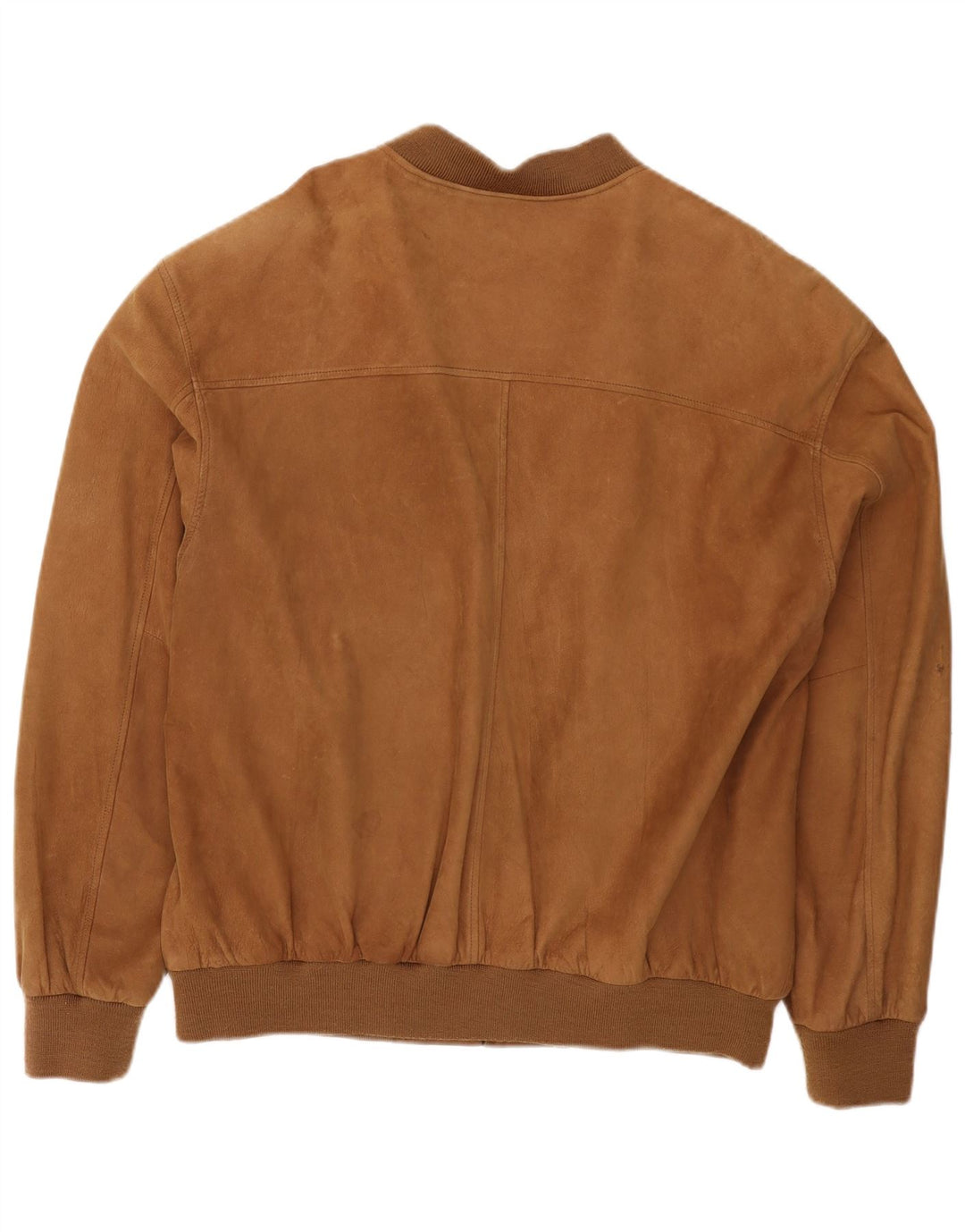 Jaqueta bomber masculina de camurça Canda Reino Unido 40 grande couro marrom