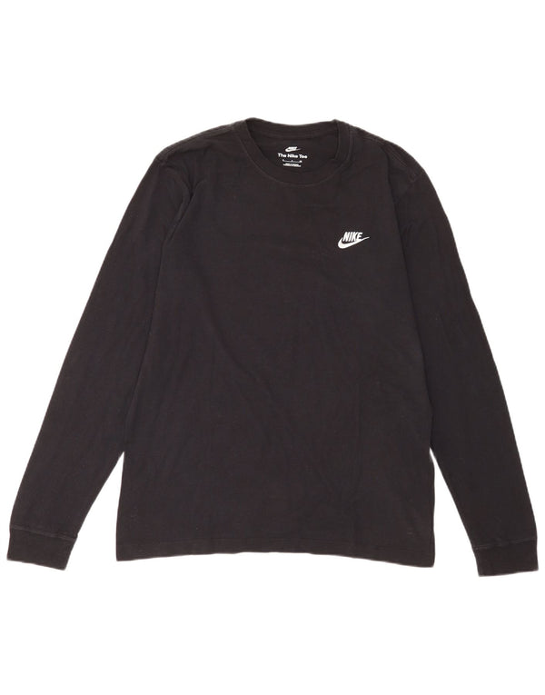 Top Nike Masculino Manga Longa Pequeno Preto