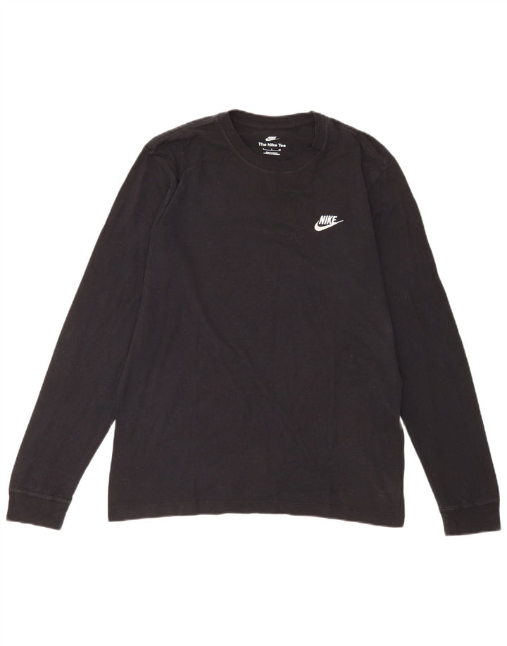 Top Nike Masculino Manga Longa Pequeno Preto