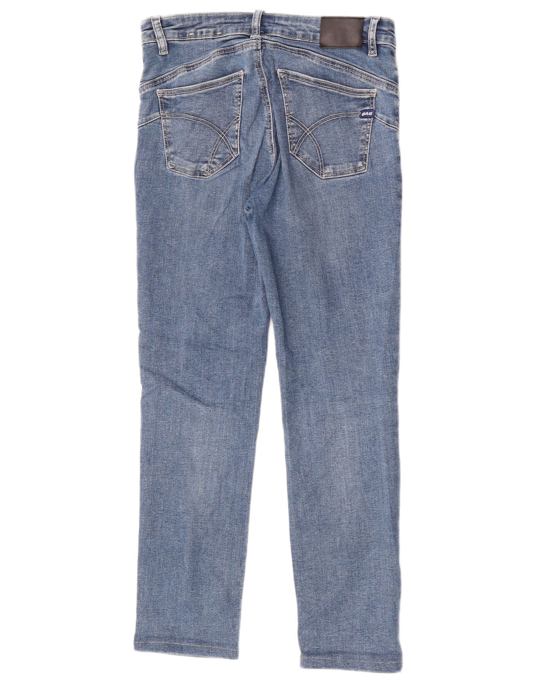 Gas Womens Slim Jeans W27 L26 Azul Algodão