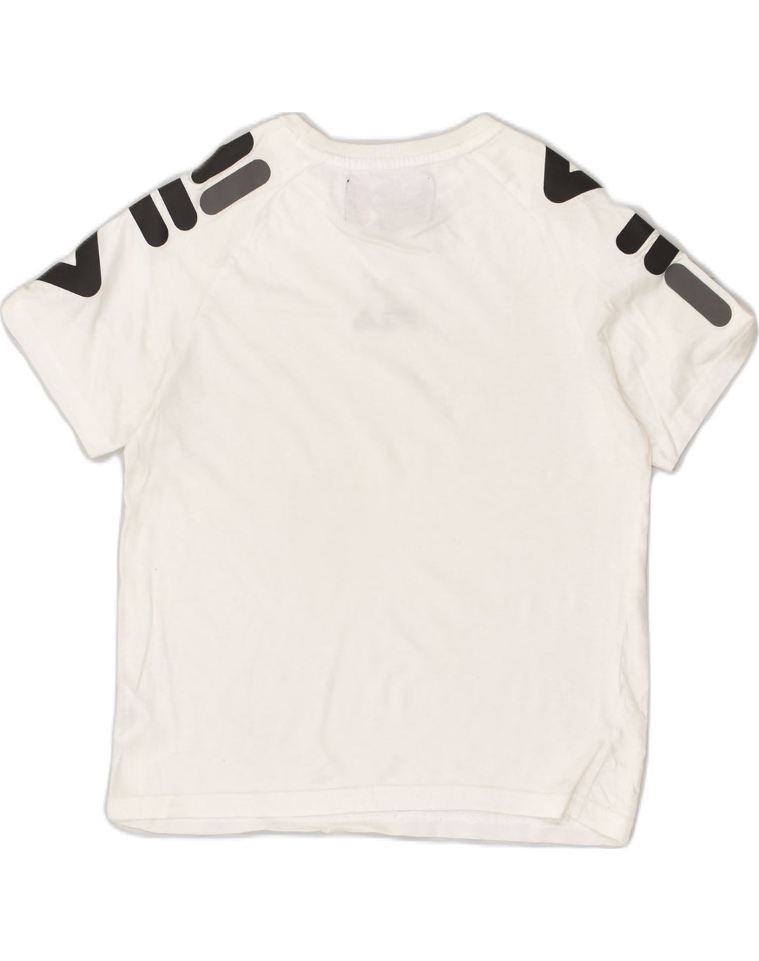 FILA Boys Graphic T-Shirt Top 10-11 Years White Cotton | Vintage Fila | Thrift | Second-Hand Fila | Used Clothing | Messina Hembry 