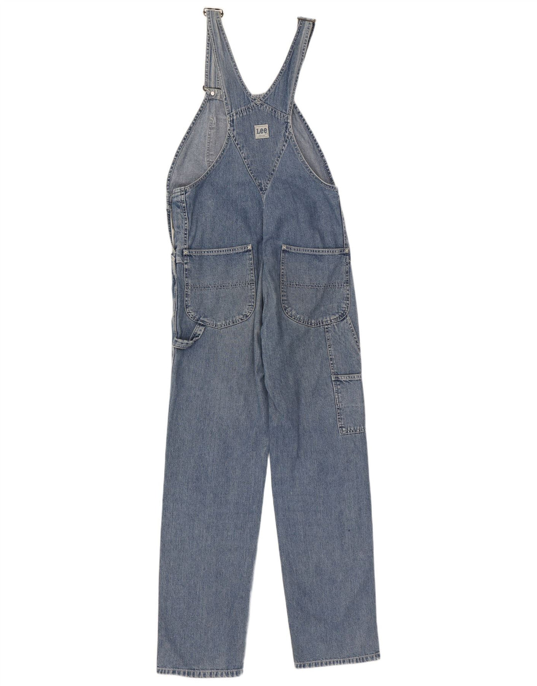 Lee Macacão Masculino Jeans Médio W32 L32 Azul Algodão