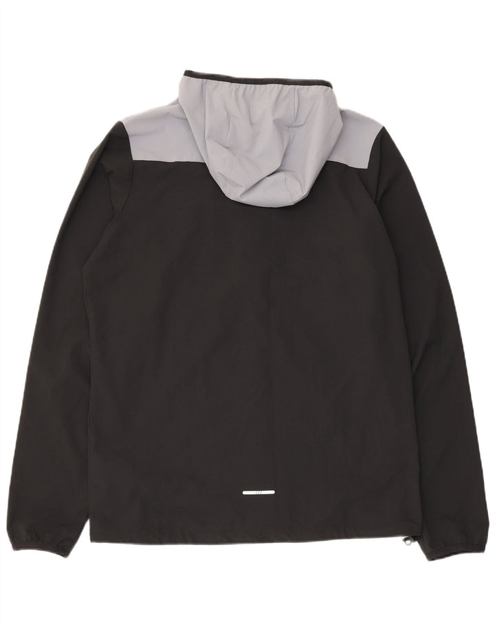 Jaqueta de chuva masculina com capuz Berghaus, pequena, preta, colorida, poliéster