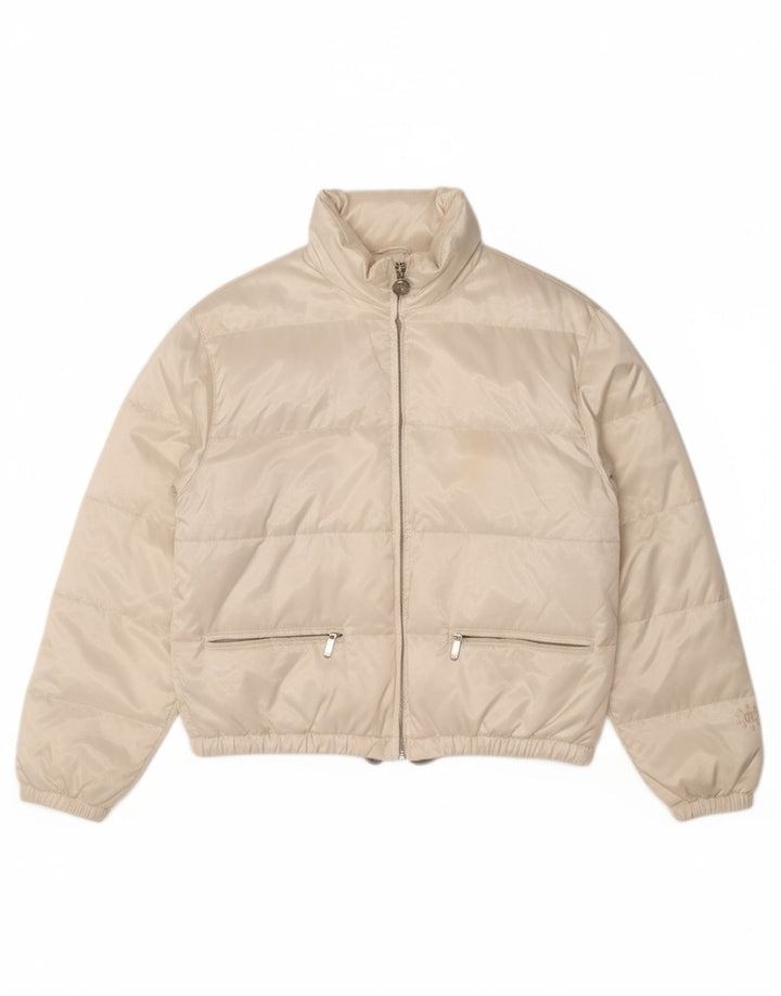 Jaqueta acolchoada feminina BELFE & BELFE UK 12 poliéster branco médio