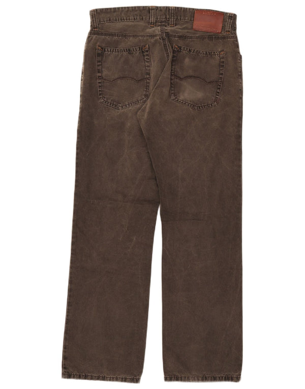 Calça jeans reta masculina Camel Active W33 L32 algodão cáqui