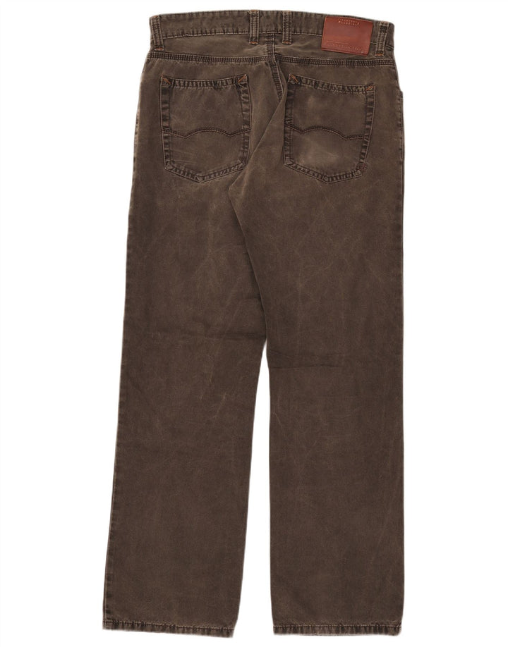 Calça jeans reta masculina Camel Active W33 L32 algodão cáqui