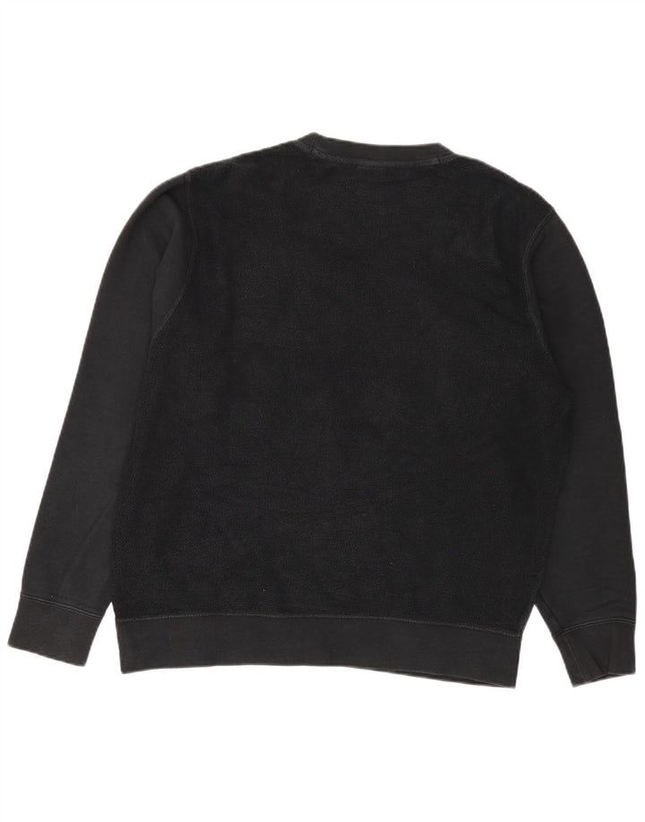 Nike masculino gráfico moletom jumper médio algodão preto