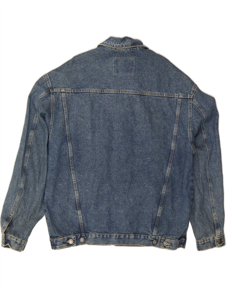 Jaqueta jeans masculina VINTAGE UK 40 grande algodão azul