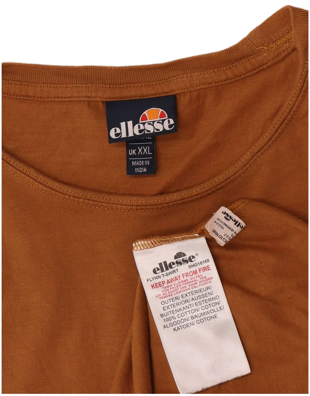 Camiseta feminina Ellesse com estampa gráfica 2XL algodão marrom