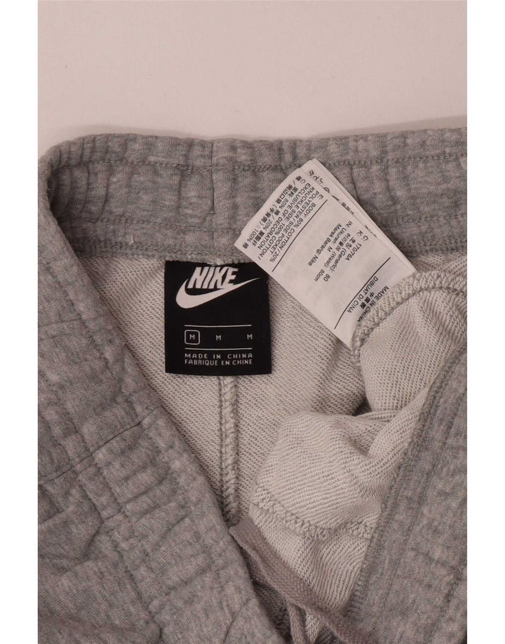 Shorts esportivos masculinos Nike médio cinza algodão