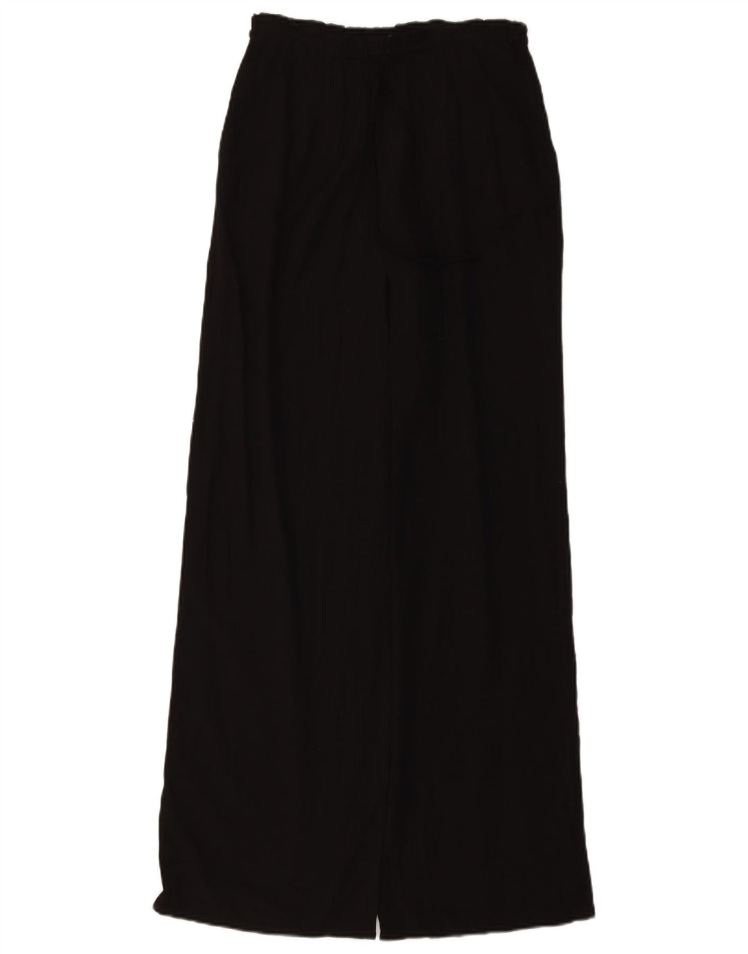 ZARA Calça feminina cintura alta com pernas largas Reino Unido 4 XS W24 L11 preta